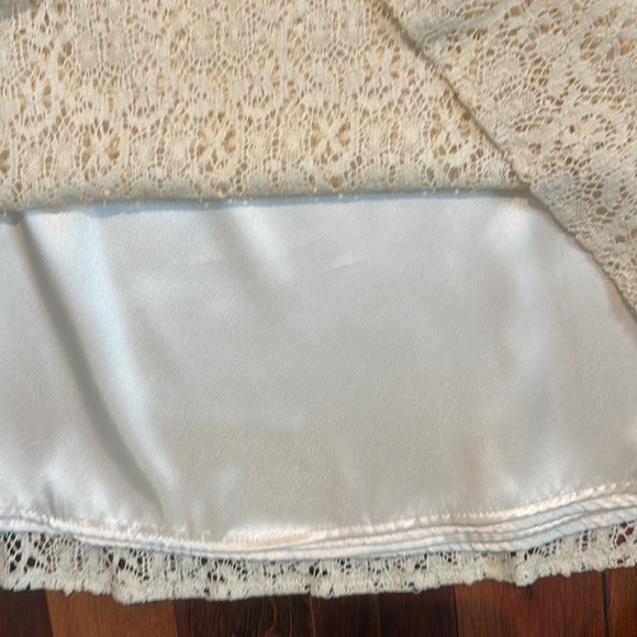Talbots Lined Lace Skirt 12P - Picture 3 of 5